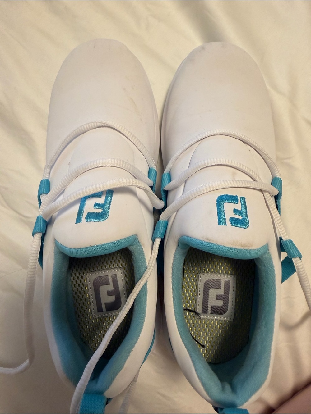 FootJoy White and Blue Golf Shoes